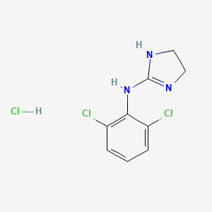 molecular formula C9H10Cl3N3 B1669223 Clonidine hydrochloride CAS No. 4205-91-8