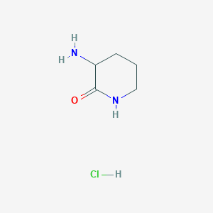 molecular formula C5H11ClN2O B166923 3-Aminopiperidin-2-one hydrochloride CAS No. 138377-80-7