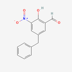 B1669289 5-Benzyl-2-hydroxy-3-nitrobenzaldehyde CAS No. 328565-16-8
