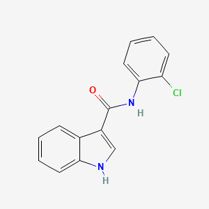 B1669307 N-(2-chlorophenyl)-1H-indole-3-carboxamide CAS No. 61788-27-0