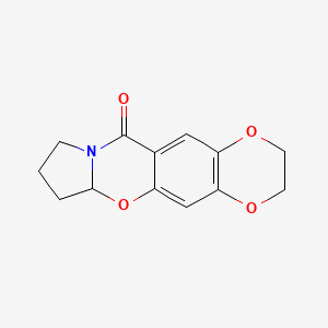 B1669365 6a,7,8,9-Tetrahydro-2H-[1,4]dioxino[2',3':4,5]benzo[1,2-e]pyrrolo[2,1-b][1,3]oxazin-11(3H)-one CAS No. 191744-13-5