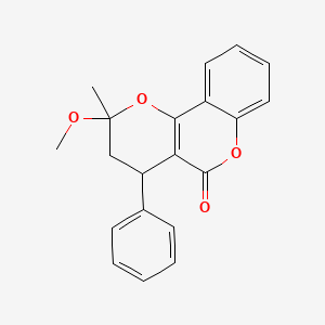 molecular formula C20H18O4 B1669404 Cyclocumarol CAS No. 518-20-7