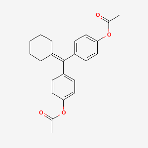 molecular formula C23H24O4 B1669405 Cyclofenil CAS No. 2624-43-3