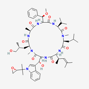 molecular formula C56H82N8O11 B1669416 Cyclomarin A CAS No. 169062-92-4