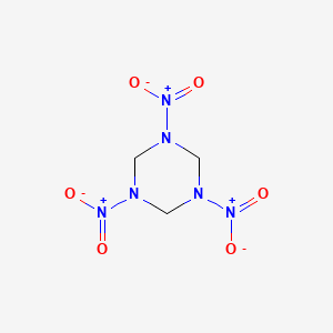 molecular formula C3H6N6O6 B1669417 环三硝基甲苯 CAS No. 121-82-4