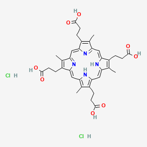molecular formula C36H40Cl2N4O8 B1669431 Coproporphyrin I dihydrochloride CAS No. 69477-27-6