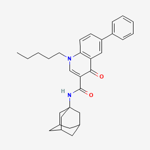 N-(Adamant-1-yl)-4-oxo-1-pentyl-6-phenyl-1,4-dihydroquinoline-3-carboxamide