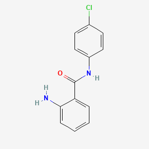 molecular formula C13H11ClN2O B1669562 2-amino-N-(4-chlorophenyl)benzamide CAS No. 4943-86-6