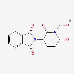 B1669587 2-(1-(Hydroxymethyl)-2,6-dioxopiperidin-3-yl)isoindoline-1,3-dione CAS No. 145945-21-7
