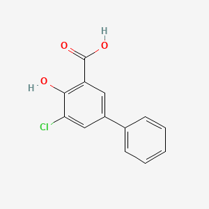 molecular formula C13H9ClO3 B1669588 5-氯-4-羟基联苯-3-羧酸 CAS No. 1038713-54-0