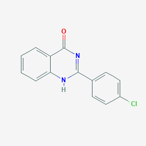 molecular formula C14H9ClN2O B1669594 2-(4-氯苯基)喹唑啉-4-醇 CAS No. 7455-77-8