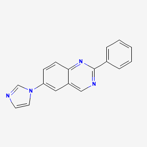 B1669596 6-(1H-imidazol-1-yl)-2-phenylquinazoline CAS No. 1004997-71-0