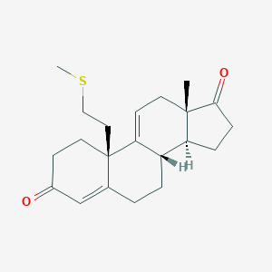 molecular formula C21H28O2S B166962 10-Methylthioethyl estra-4,9(11)-diene 3,17-dione CAS No. 137437-16-2
