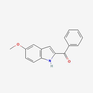 molecular formula C16H13NO2 B1669715 (5-methoxy-1H-indol-2-yl)-phenylmethanone CAS No. 74588-78-6
