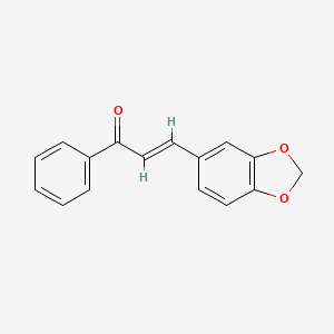 molecular formula C16H12O3 B1669720 3-(1,3-Benzodioxol-5-yl)-1-phenyl-2-propen-1-one CAS No. 644-34-8