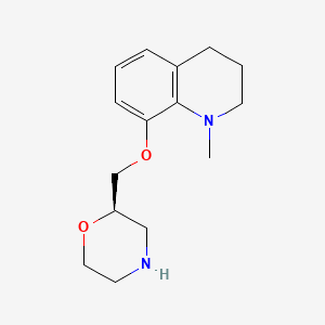 molecular formula C15H22N2O2 B1669738 Dabelotine, (R)- CAS No. 152886-02-7