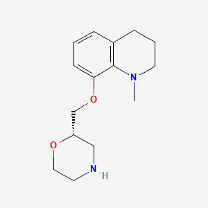 molecular formula C15H22N2O2 B1669739 Dabelotine, (S)- CAS No. 152985-35-8