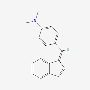 B1669741 4-((1H-Inden-1-ylidene)methyl)-N,N-dimethylaniline CAS No. 443-30-1