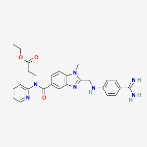 molecular formula C27H29N7O3 B1669743 Dabigatran ethyl ester CAS No. 429658-95-7