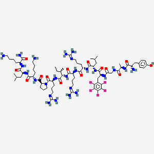 molecular formula C76H124F5N25O14 B1669767 Dafphedyn CAS No. 111846-43-6