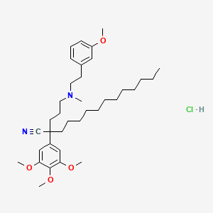 molecular formula C36H57ClN2O4 B1669769 Dagapamil hydrochloride CAS No. 85246-70-4