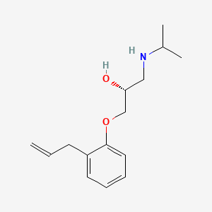 molecular formula C15H23NO2 B1669782 2-Propanol, 1-((1-methylethyl)amino)-3-(2-(2-propenyl)phenoxy)-, (R)- CAS No. 23846-72-2