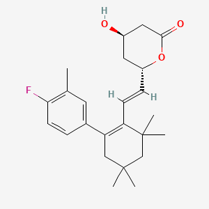 molecular formula C24H31FO3 B1669784 Dalvastatina CAS No. 132100-55-1