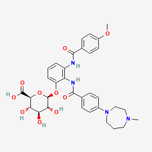 molecular formula C33H38N4O10 B1669830 Darexaban glucuronide CAS No. 432029-12-4
