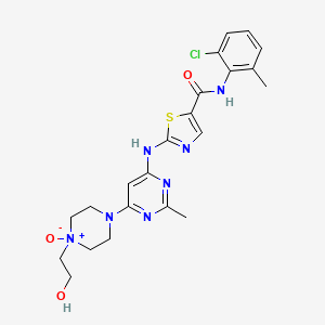 molecular formula C22H26ClN7O3S B1669835 达沙替尼 N-氧化物 CAS No. 910297-52-8