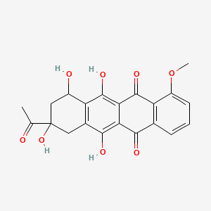 molecular formula C21H18O8 B1669838 道诺红霉素酮 CAS No. 21794-55-8