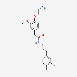 molecular formula C44H60N4O6 B1669841 Davasaicin CAS No. 147497-64-1