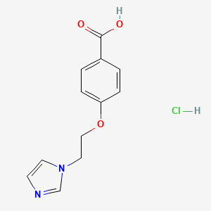 molecular formula C12H13ClN2O3 B1669848 Dazoxiben hydrochloride CAS No. 74226-22-5