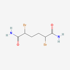 molecular formula C6H10Br2N2O2 B1669862 2,5-二溴己二酰胺 CAS No. 99584-96-0