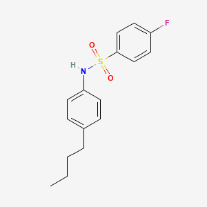 molecular formula C16H18FNO2S B1669872 N-(4-丁基苯基)-4-氟苯磺酰胺 CAS No. 346692-04-4