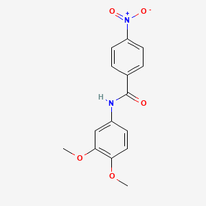 molecular formula C15H14N2O5 B1669902 N-(3,4-二甲氧基苯基)-4-硝基苯甲酰胺 CAS No. 178803-91-3