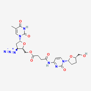 molecular formula C23H28N8O9 B1669909 ddC-AZT dimer CAS No. 121892-89-5