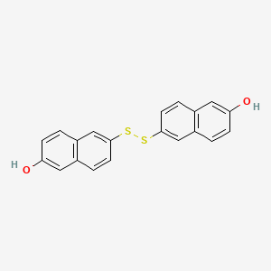 molecular formula C20H14O2S2 B1669913 6-羟基-2-萘基二硫化物 CAS No. 6088-51-3