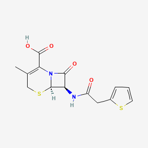 molecular formula C14H14N2O4S2 B1669925 脱乙酰氧头孢菌素 CAS No. 34691-02-6