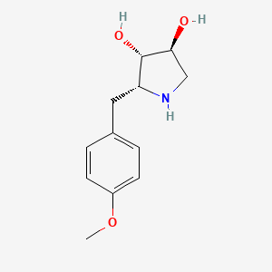 molecular formula C12H17NO3 B1669929 去乙酰化茴香霉素 CAS No. 27958-06-1