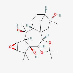 molecular formula C23H36O6 B1669938 Deacetyllyoniol A acetonide CAS No. 28836-76-2