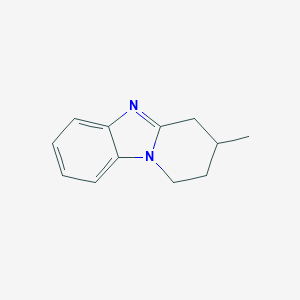 molecular formula C12H14N2 B166994 3-Methyl-1,2,3,4-tetrahydropyrido[1,2-a]benzimidazole CAS No. 134856-46-5