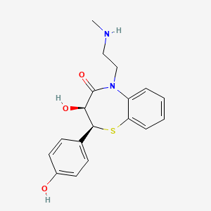 molecular formula C18H20N2O3S B1669941 Deacetyl-N,O-didemethyldiltiazem CAS No. 86408-42-6