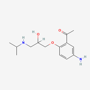 molecular formula C14H22N2O3 B1669949 去酰醋丁洛尔 CAS No. 57898-80-3