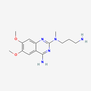 molecular formula C14H21N5O2 B1669950 Deacylated alfuzosin CAS No. 76362-29-3