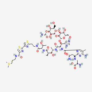 molecular formula C55H83N16O22S3+ B1669958 Deamido bleomycin A2 CAS No. 65154-36-1