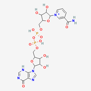 molecular formula C21H27N6O15P2+ B1669959 Deaminocozymase CAS No. 1851-07-6