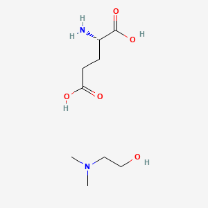 molecular formula C9H20N2O5 B1669965 Deanol glutamate CAS No. 22199-70-8