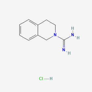 molecular formula C10H14BrN3 B1669976 3,4-Dihydro-1h-isoquinoline-2-carboxamidine hydrochloride CAS No. 1131-66-4