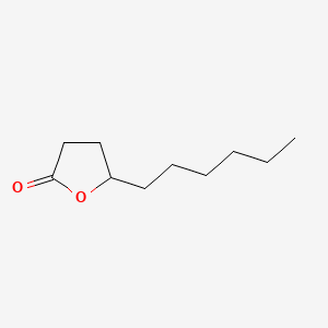 molecular formula C10H18O2 B1670016 γ-癸内酯 CAS No. 706-14-9