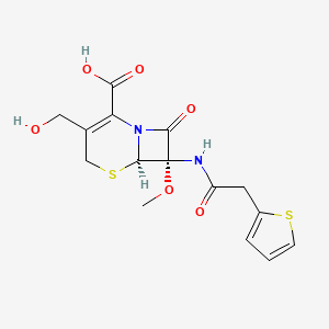 molecular formula C15H16N2O6S2 B1670102 去甲酰基头孢西丁 CAS No. 54333-94-7